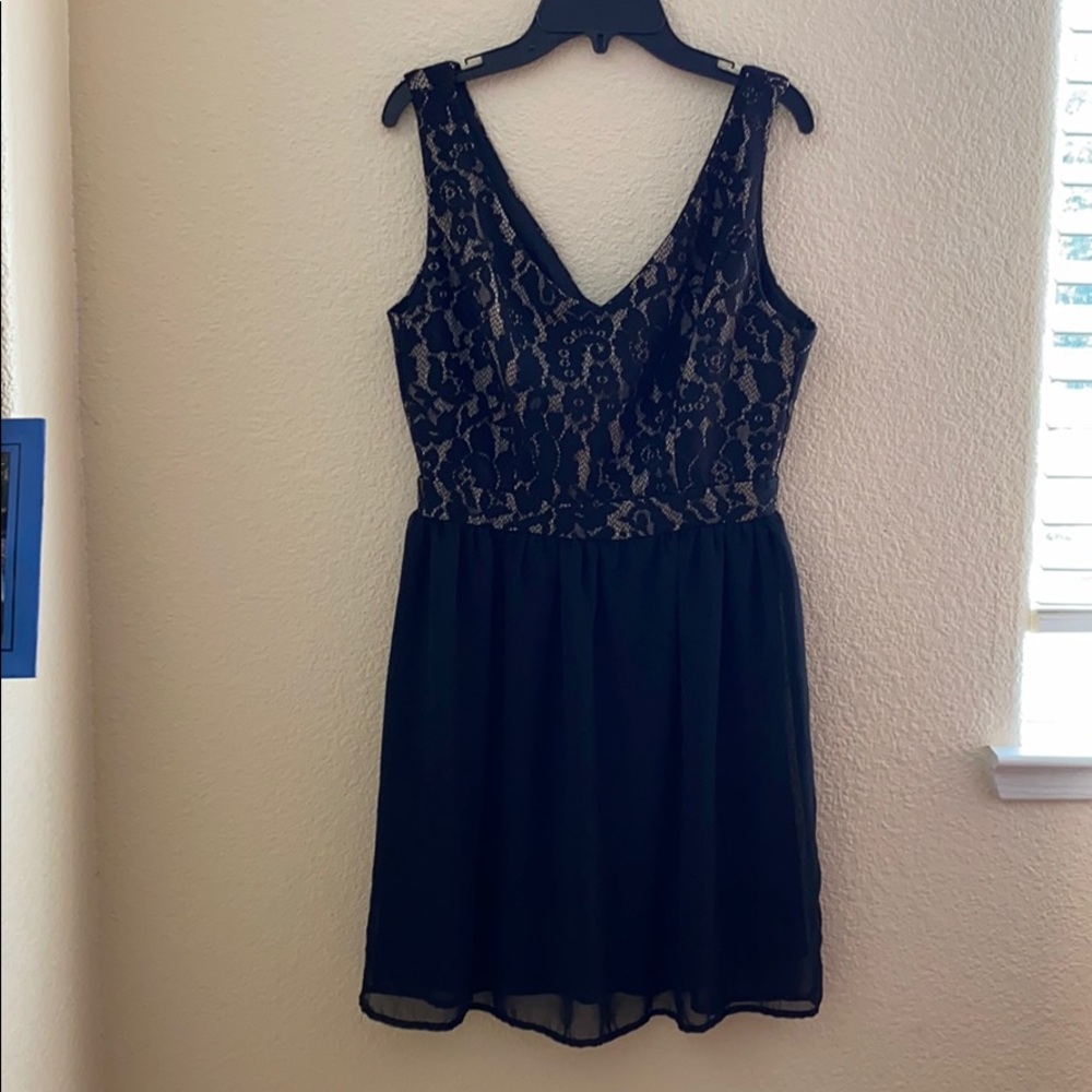 Black Lace Top Dress